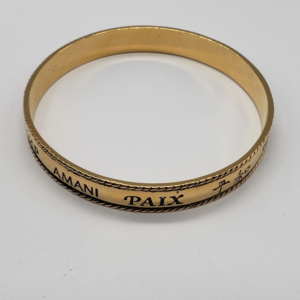 Avon Let There Be Peace Bangle Bracelet, Vintage